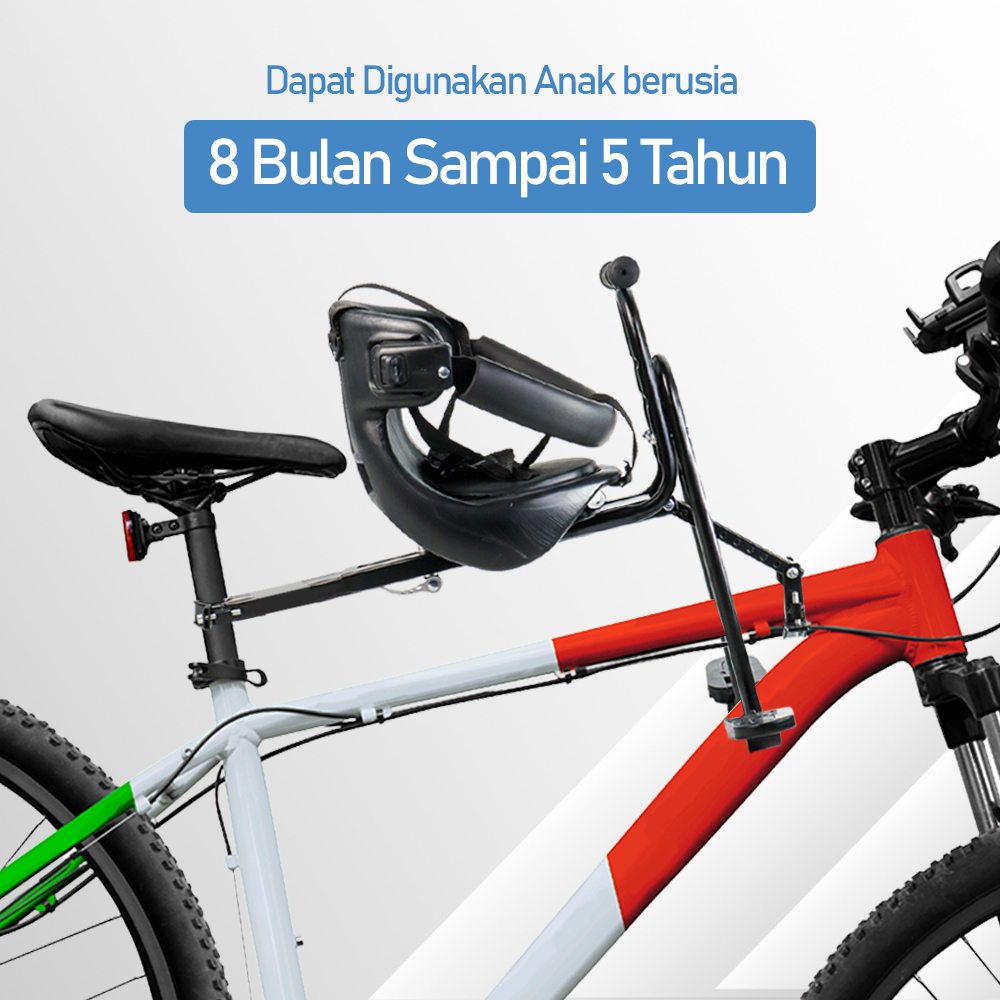 Boncengan Depan Sepeda Anak Child Seat Safety Mountain Bike - DY7 - Black