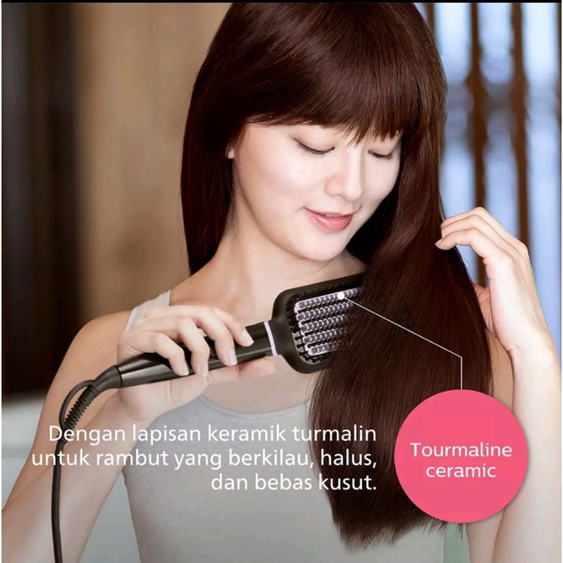 Philips Heated Straightening BHH880/00 Pelurus Rambut Natural