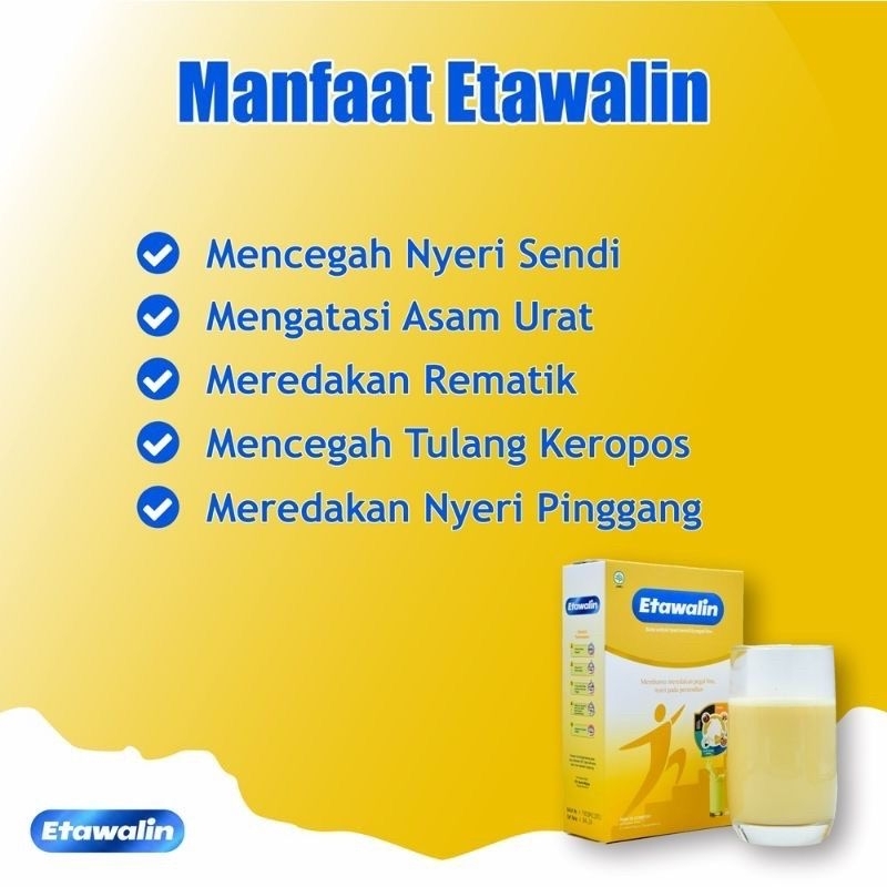 Susu ETAWALIN Atasi Asam Urat Nyeri Sendi Rematik Tulang Keropos Original 100%