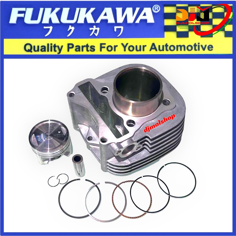 Paket Blok Seher Spin 125 Skywave Skydrive Hayate 125 Plus Piston Kit Original Fukukawa