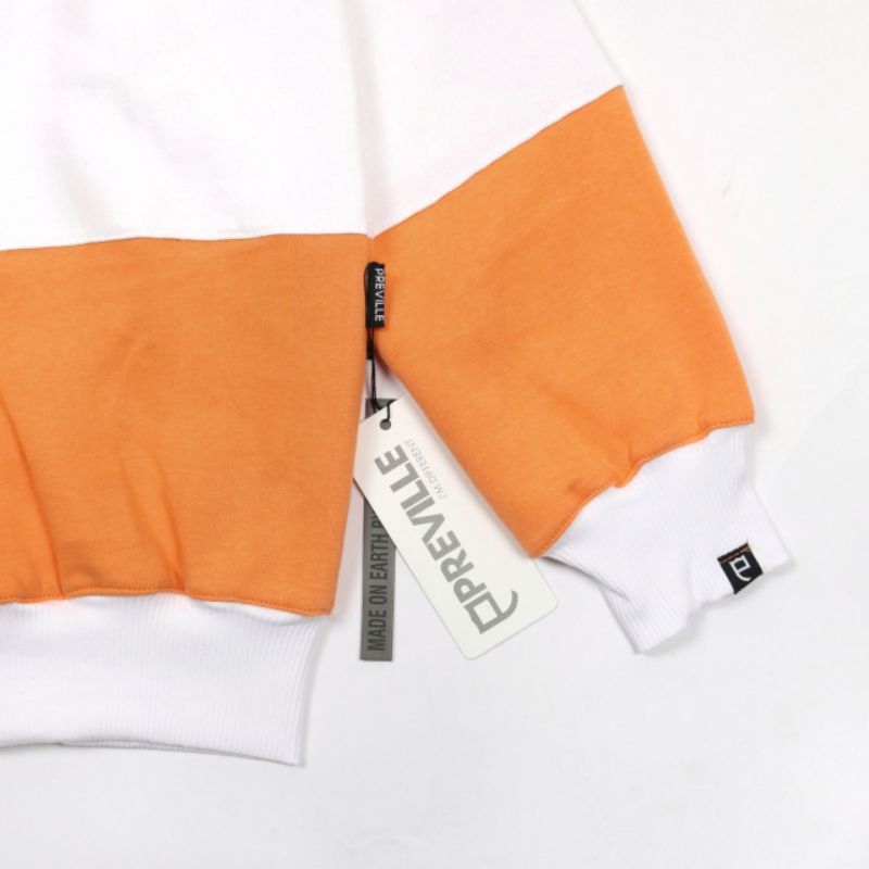 SWEATER RUGBY VINTAGE PREVILLE FLOCKING ORANGE