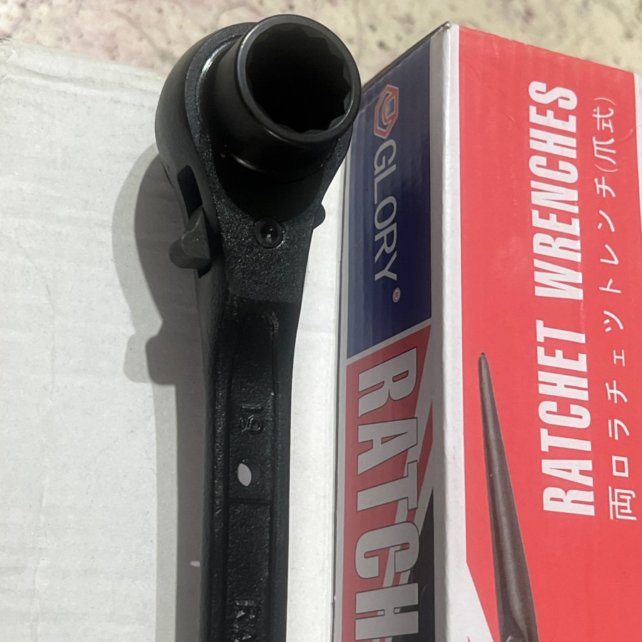 Kunci Scaffolding / Double Socket Ratchet Wrench 17x19 Glory