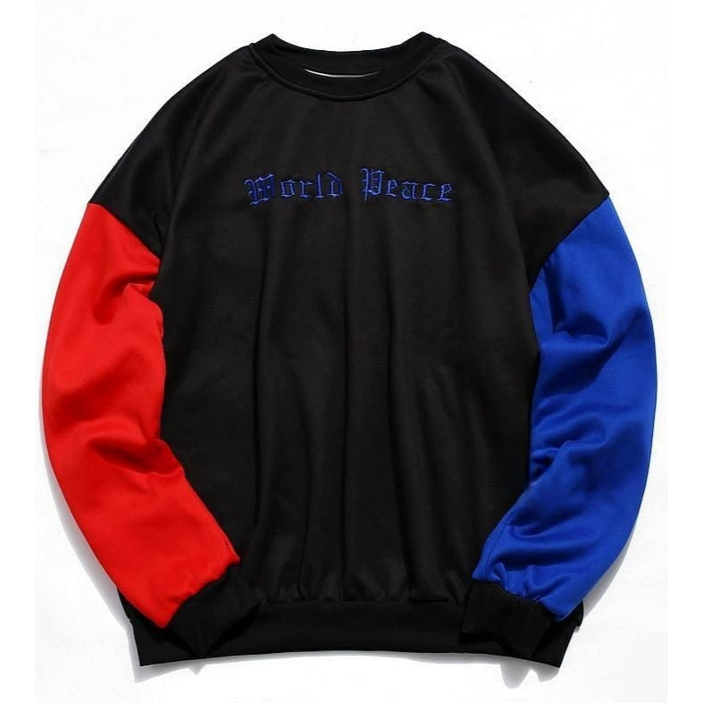 BAJU SWEATSHIRT WORLD PEACE PRIA WANITA TERBARU-BAJU MASA KINI