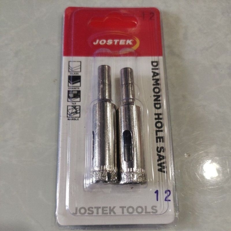 JOSTEK Mata bor kaca 12mm / JOSTEK hole Saw kaca 12mm / Diamond hole Saw 12mm