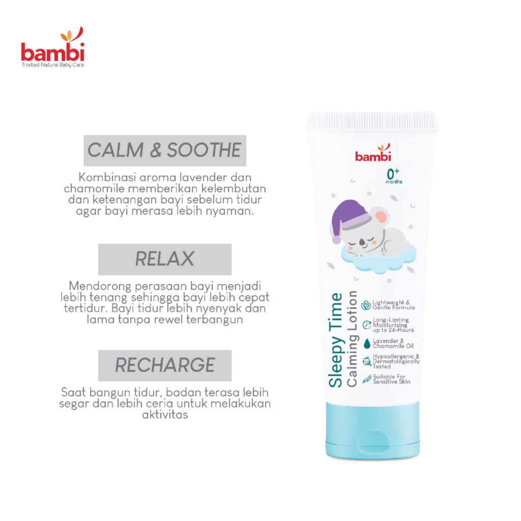 Bambi Baby Sleepy Time Calming Lotion 100ml