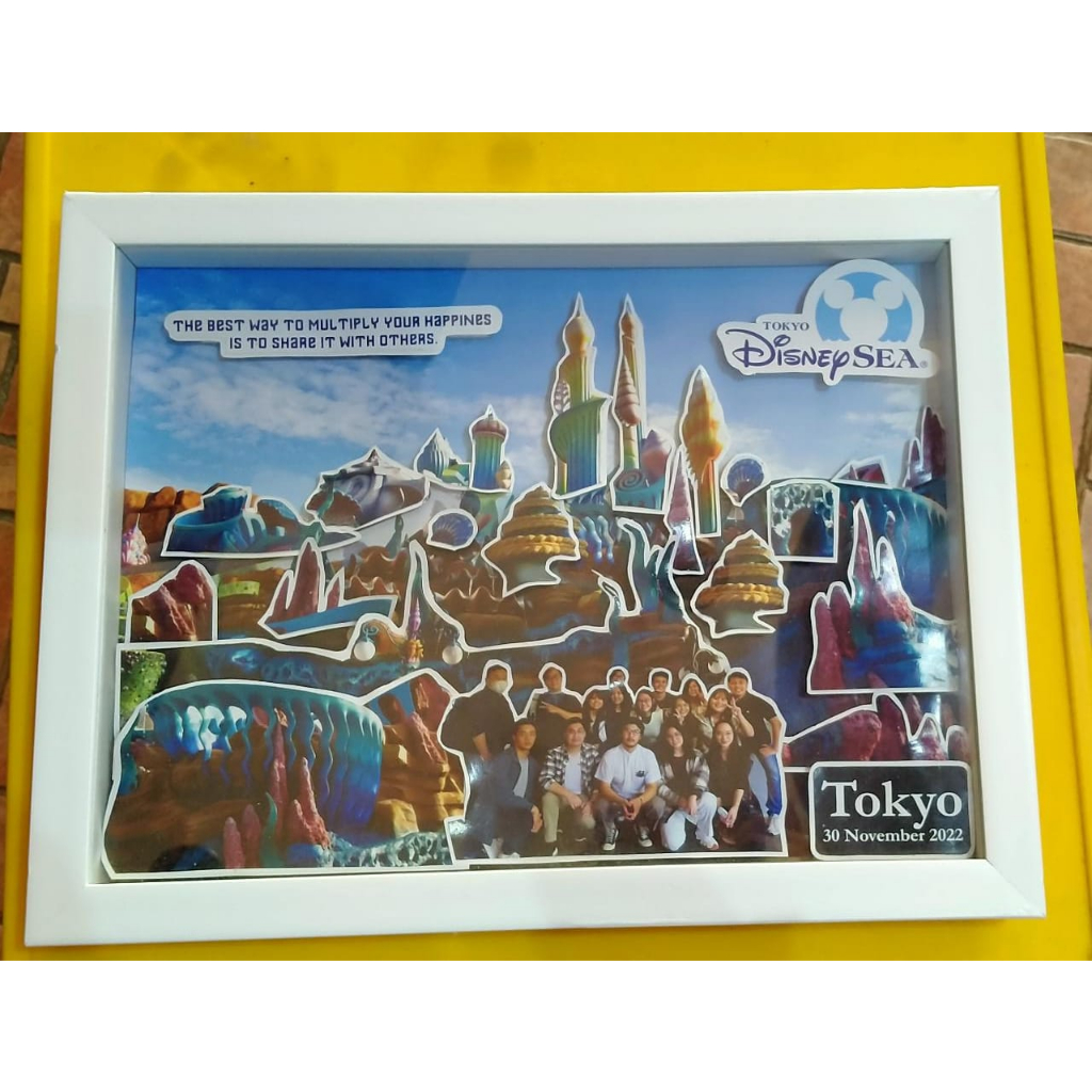Scrapframe foto 3D ukuran besar. Bisa untuk hadiah