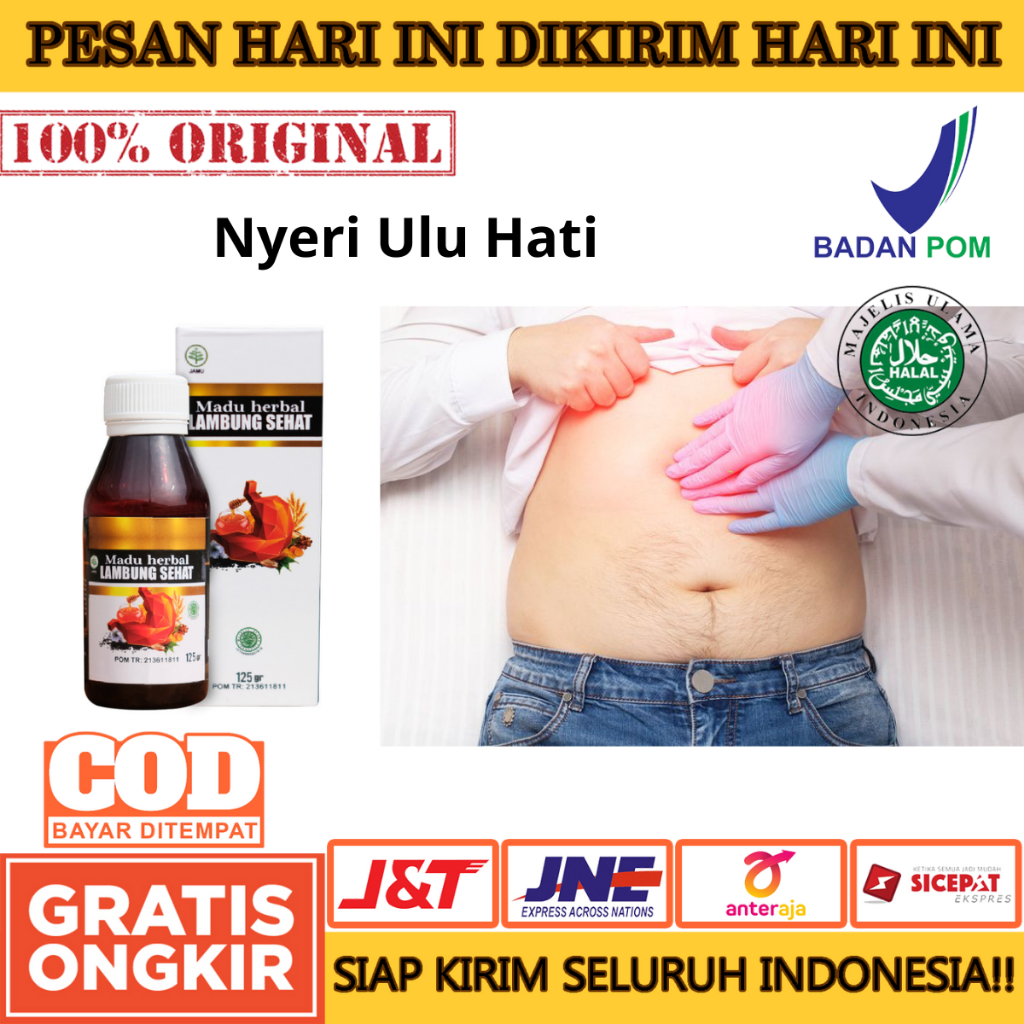 Madu Herbal Lambung Sehat 100% Original - Obat Asam Lambung Herbal Obat Asam Lambung Kronis dan Gerd