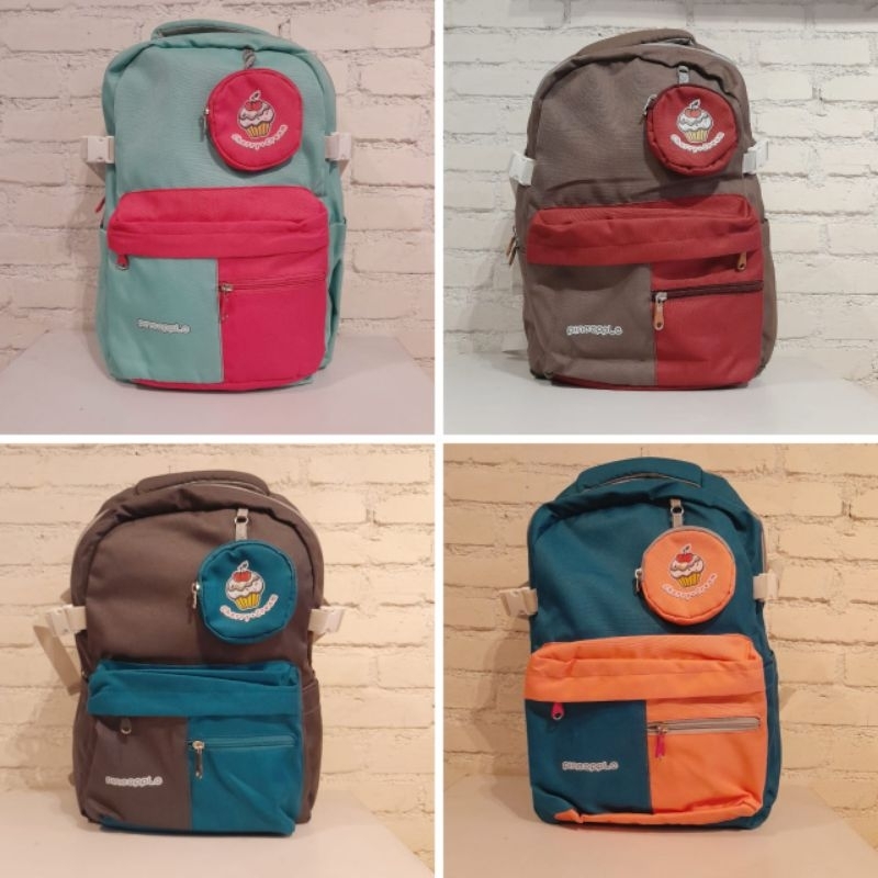Tas ransel SD SMP SMA sekolah anak laki perempuan PINEAPPLE 32427/ 32431 / 32302