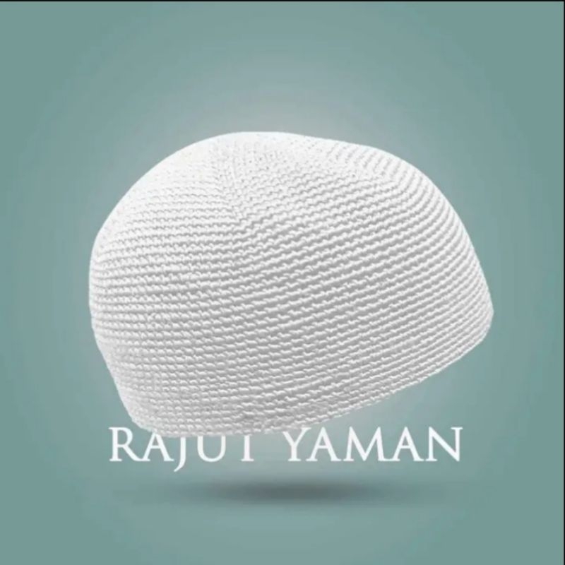 peci rajut yaman polos super tebal/peci solat/pehi harian/peci elastis/peci haji umroh/peci kupluk/p