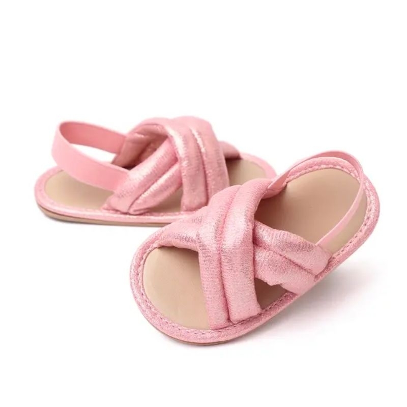 Sepatu Sandal Bayi Perempuan - Sepatu Prewalker Baby Sol Karet Anti Slip S1330