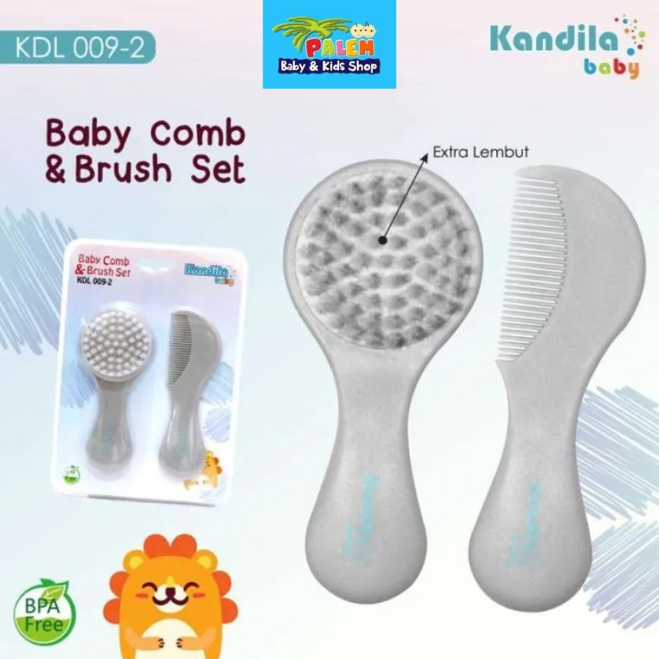 Kandila Baby Comb &amp; Brush Set KDL009-2 Sisir dan Sikat Rambut bayi