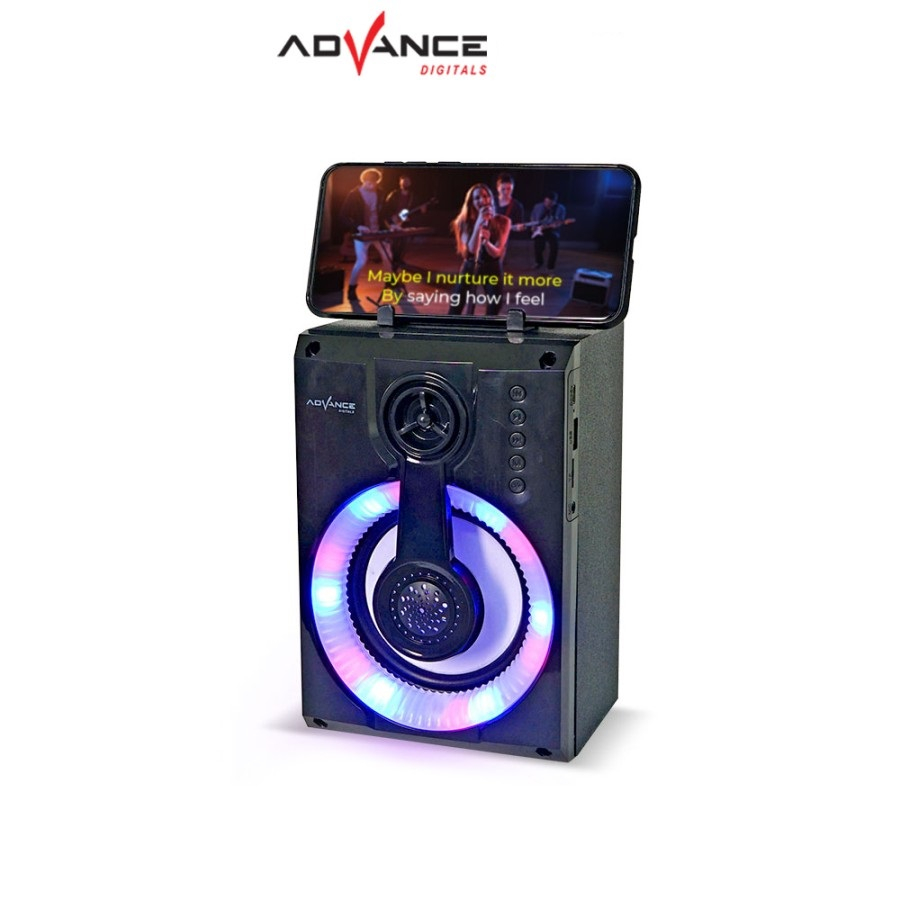 Advance Speaker Microphone + Mic S50 Speaker Karaoke Bluetooth - Hitam