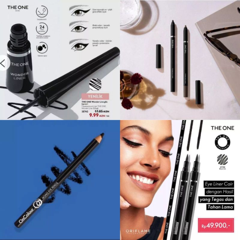 The One Wonder Liner Black// The One Kohl Eye Pencil// The One Eye Liner Waterproof// OnColour Mono Eye Pencil