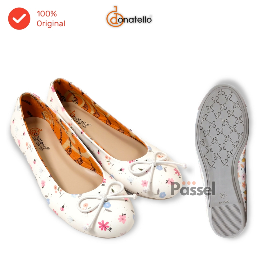 Donatello Sz. 31-35 Pointed Toe Flat / Sepatu Anak Perempuan Slip On Flat Shoes | DD10051 / DD10052