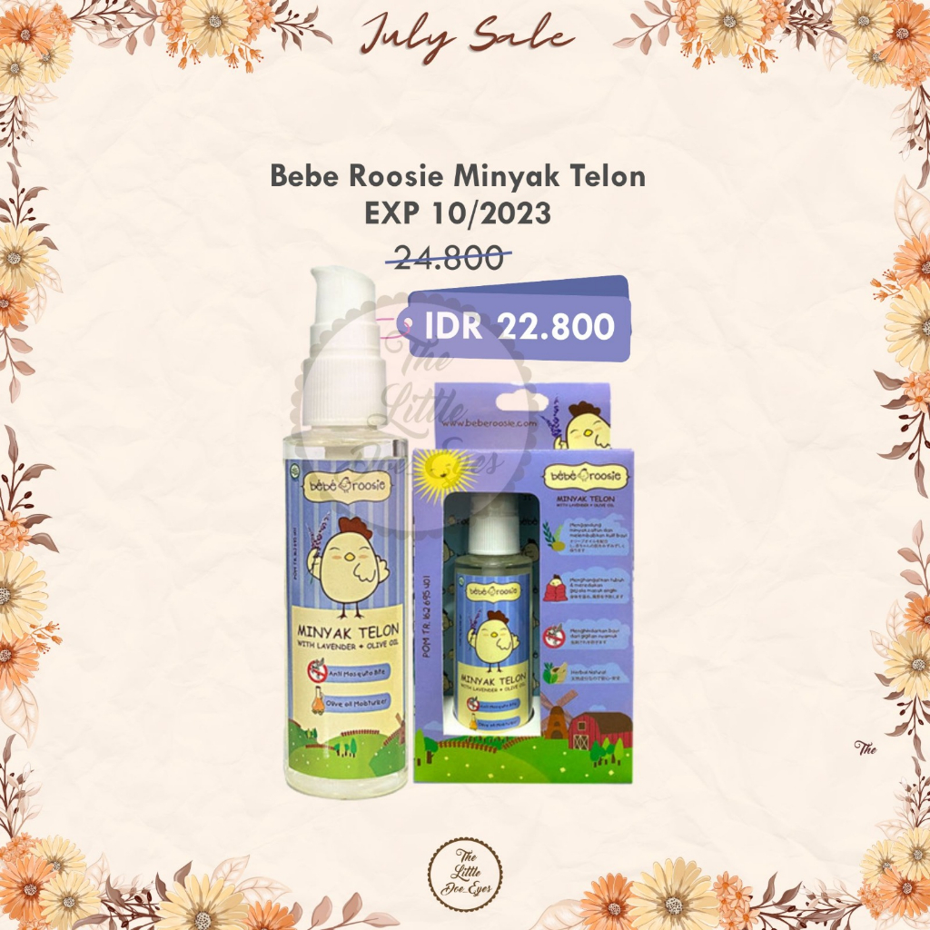 Bebe Roosie Minyak Telon Spray 60ml EXP 10/2023