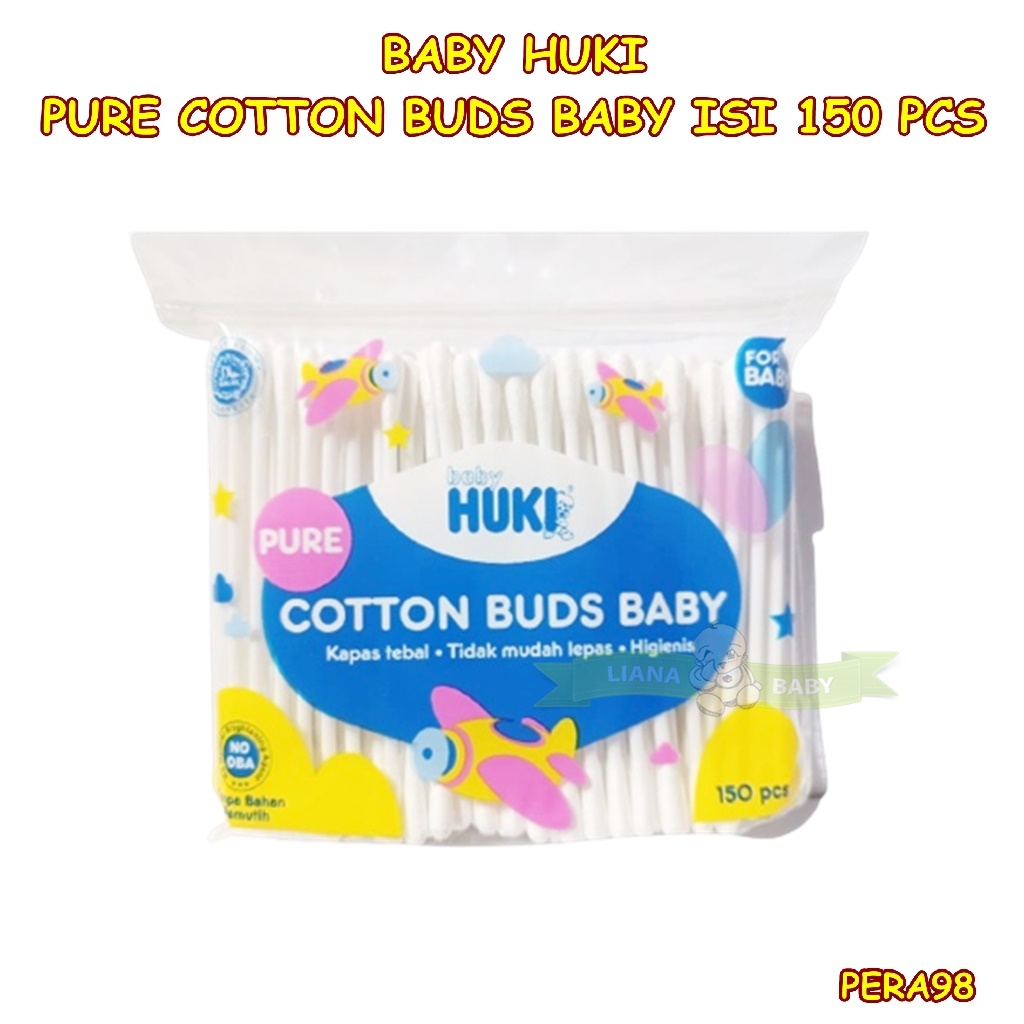 PERA98 BABY HUKI PURE COTTON BUD ZAK EF ISI 150 PCS