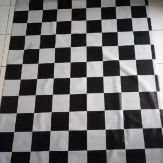 Karpet Meteran Plastik Unica/Taplak Meja Plastik Lapis Laminasi 1 mete - Kayu Kuning