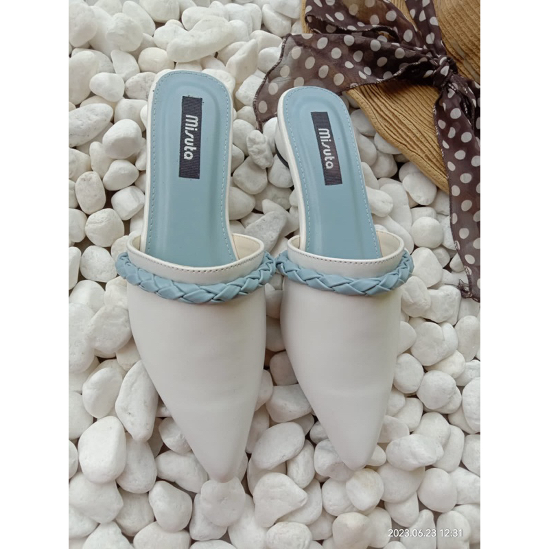 Misuta Sandal Slip On kode Enjel flat cantik