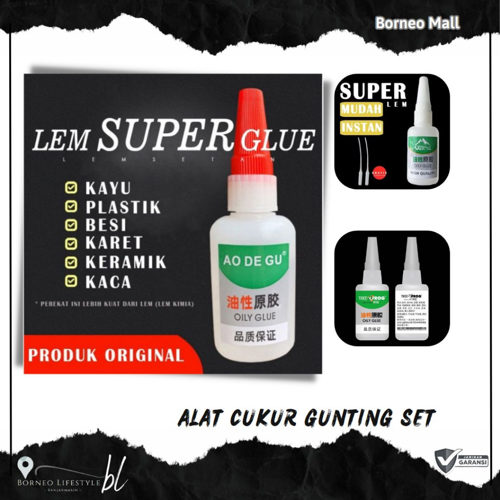 

BM058 // Lem Super Oily Glue / Lem Setan By. Borneo Mall
