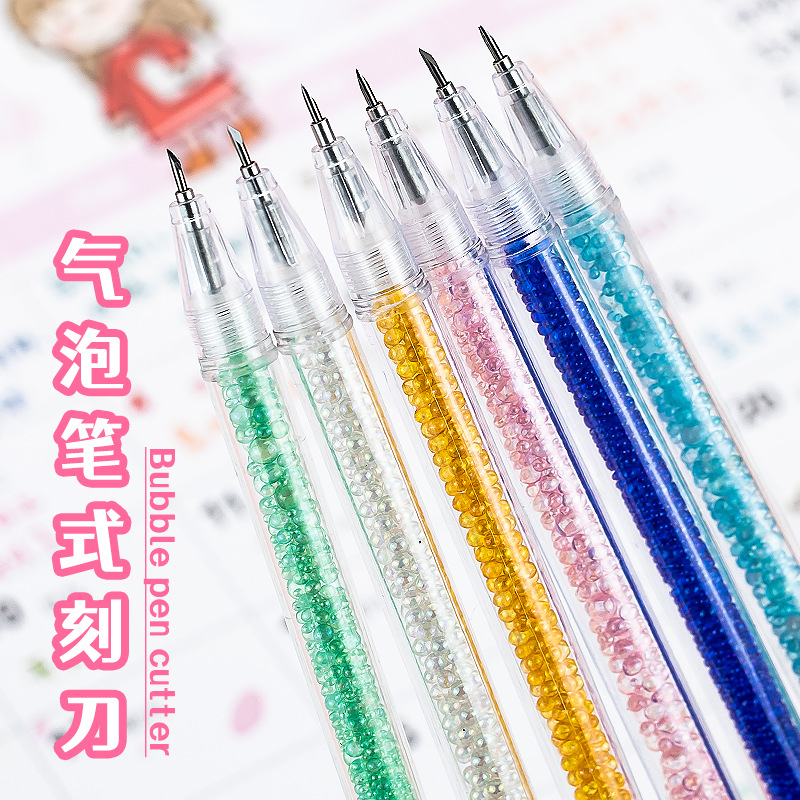 

ready✨cutter pen lucu/cutter kertas stiker pensil eksterior pasir hisap mengkilap/pisau utilitas berbentuk pena/pemotong pulpen retractable handmade portable /cutter pen stiker/pemotong seni pena tekan/pulpen pisau pencil knifes cutte/pena pisau stiker-EG