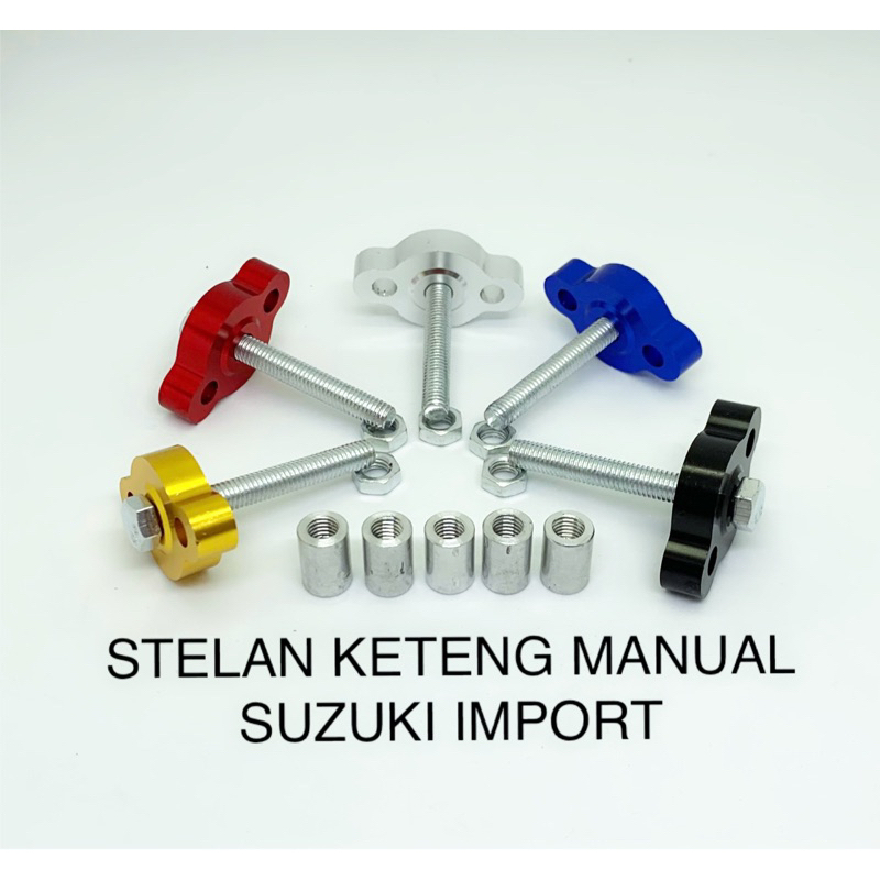 stelan tensioner rantai karmat setelan keteng manual suzuki satria fu, shogun, smash, arashi, spin dll full cnc import
