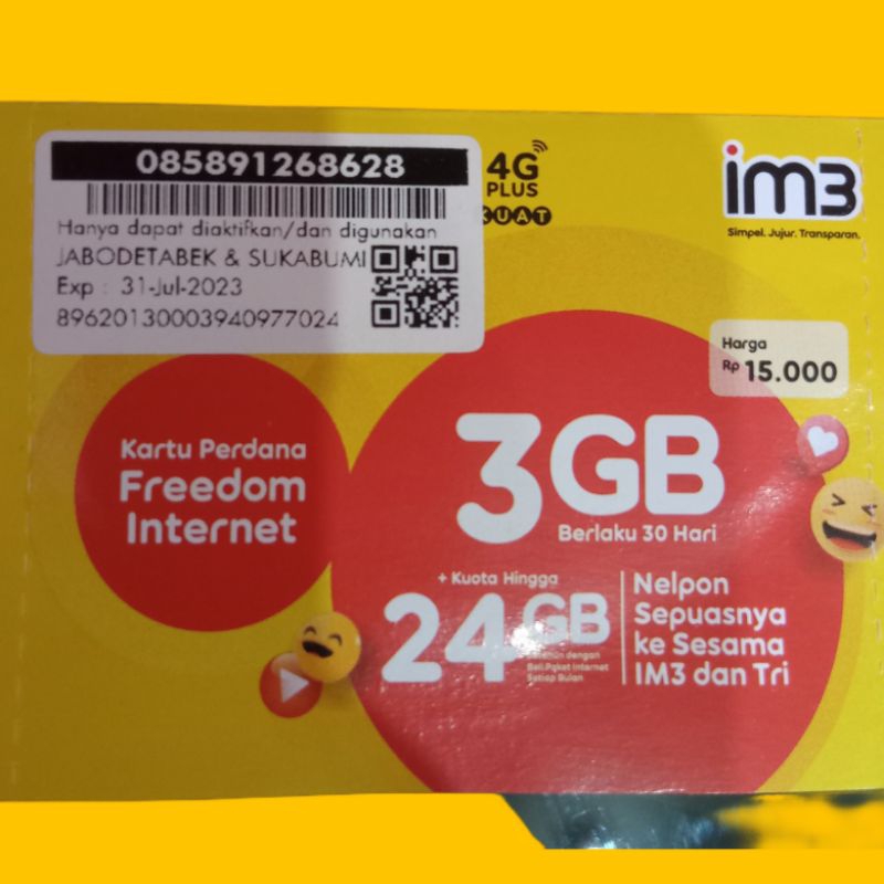 SP Indosat ori 3gb