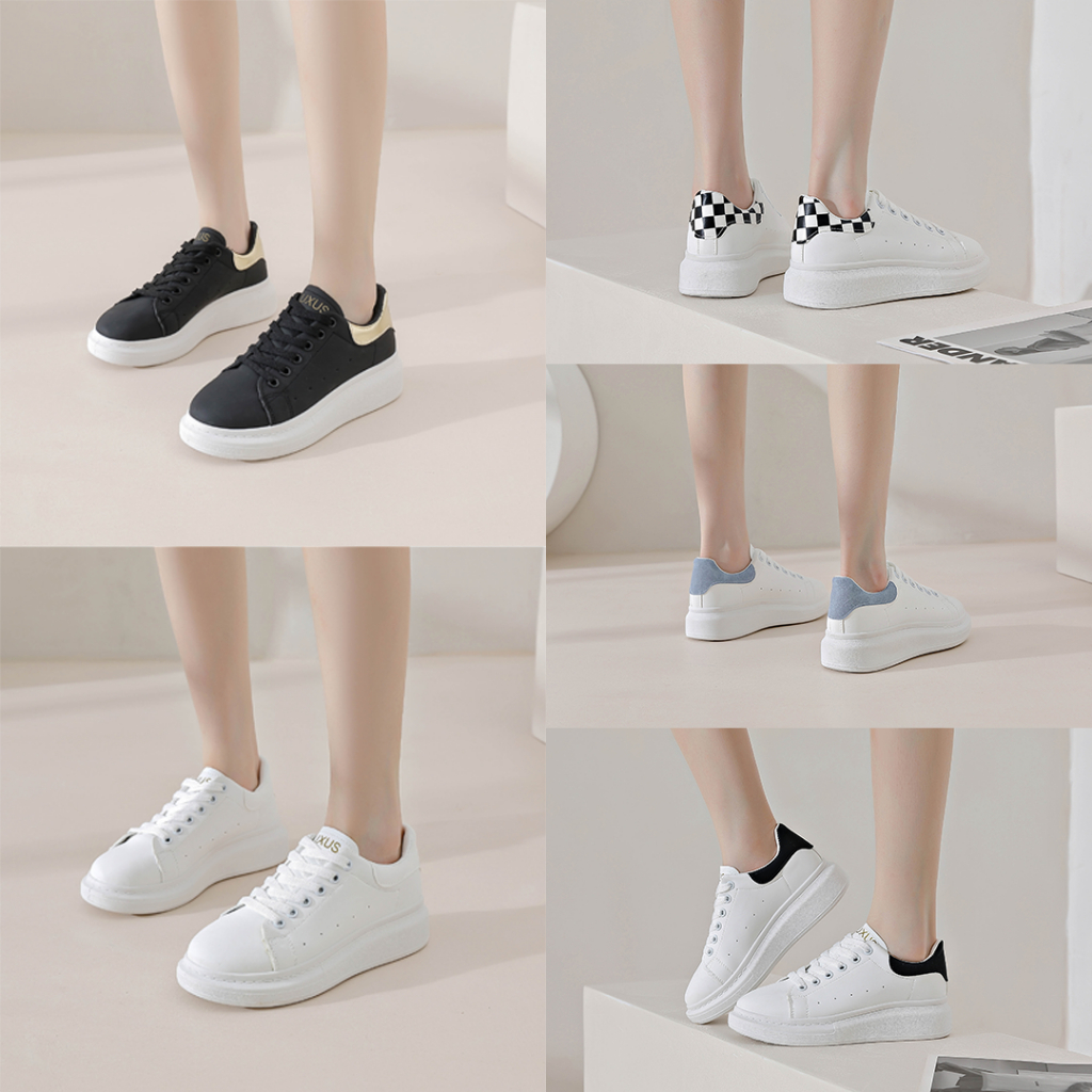 FREE KOTAK SEPATU!!! SALE!!! BAEKHYUN SEPATU WANITA SNEAKERS IMPORT FASHION TREND VIRAL KEKINIAN - J10