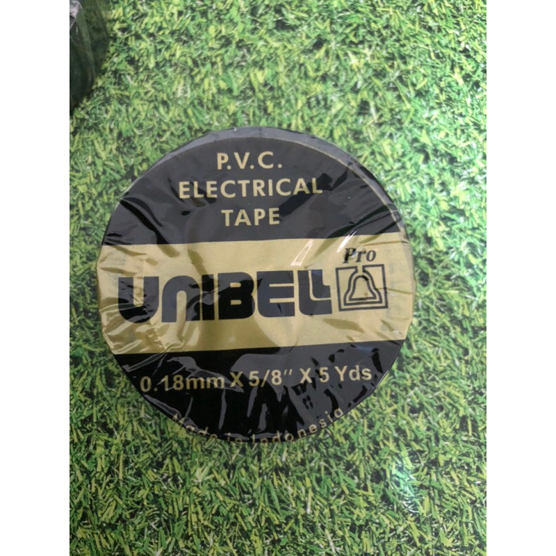 Isolasi Lem Listrik Solatip Unibell Pro Selotip Lakban PVC Electrical Tape Solasi Kabel Hitam