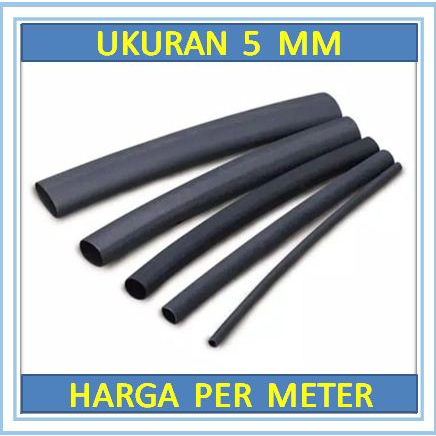 Isolasi bakar 5 mm / heat shrink 5 mm /  selang bakar / selongsong bakar