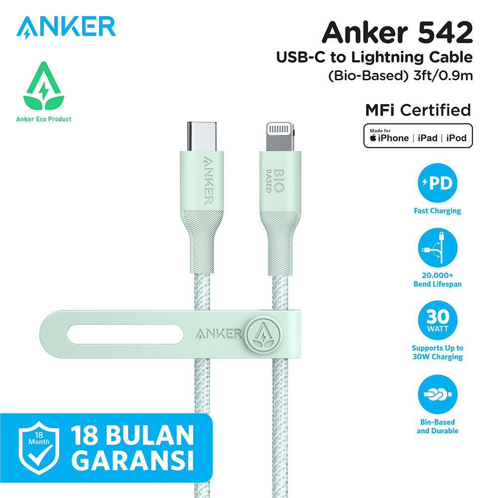 Anker 542 USB-C TO Lightning Cable ( Bio-Nylon 3ft)