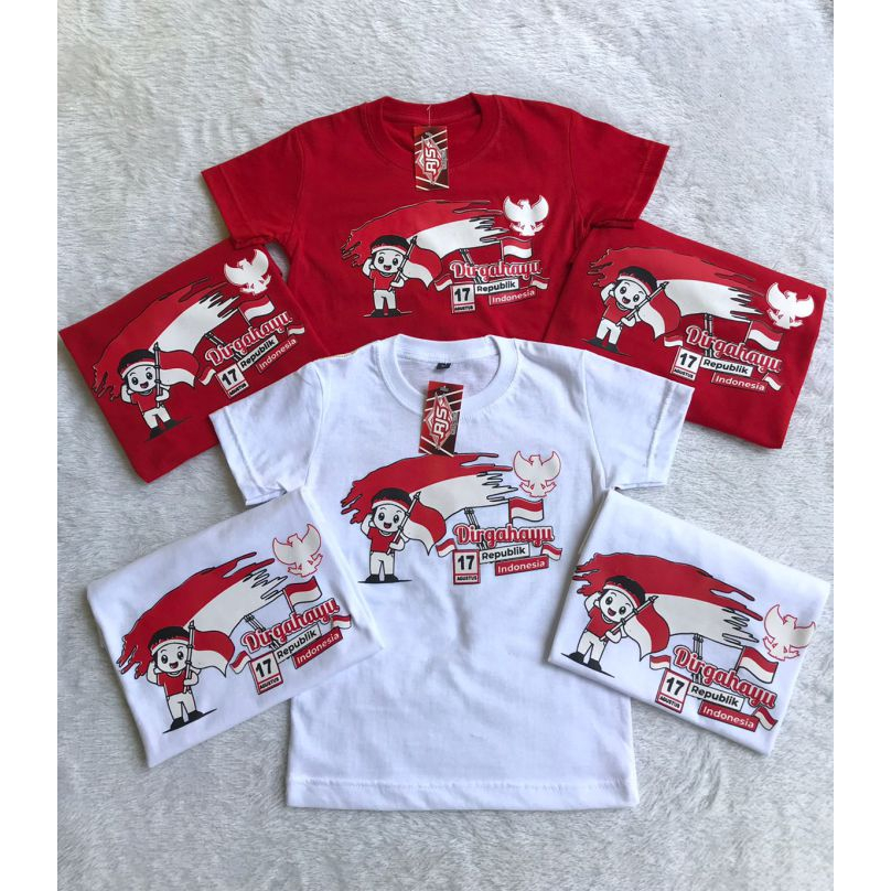 Baju anak 17 agustus HUT RI/kaos anak kemerdekaan