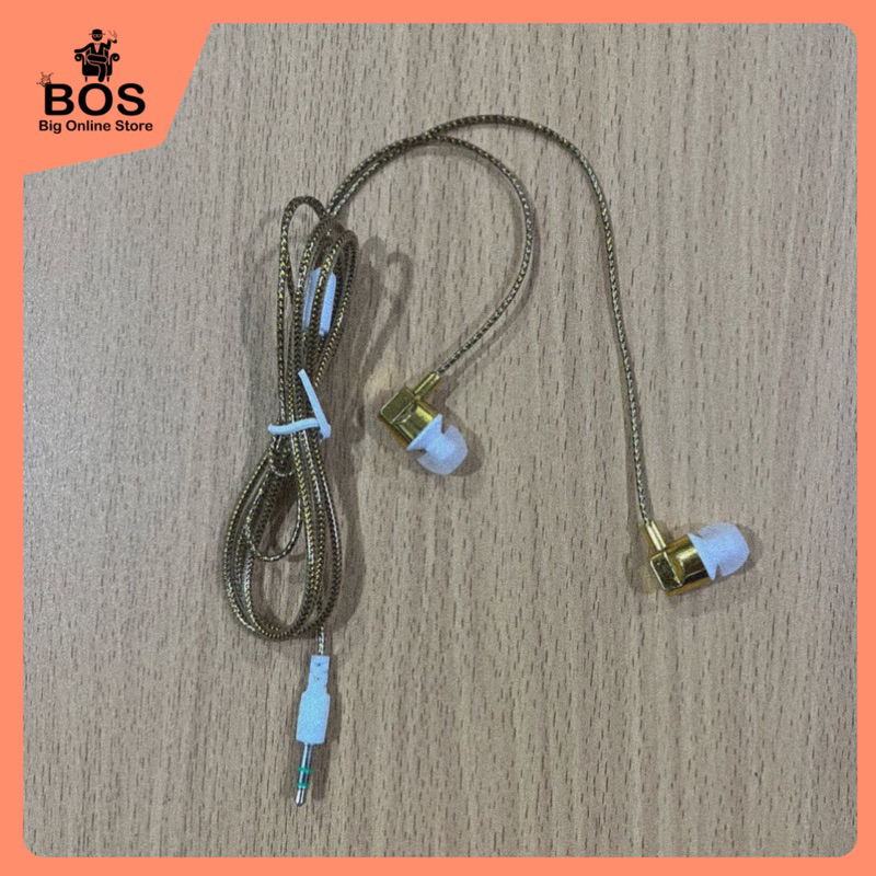 BOS - HF MUSIC MP3 NEW RANDOM | HANDSFREE HENSET EARPHONE NON MIC STEREO