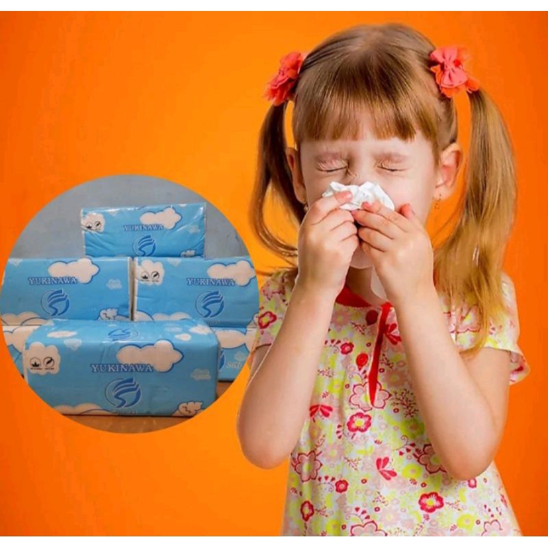 Tissu kering YUKINAWA Tissue lembut 2 ply KEMENKES berkualitas