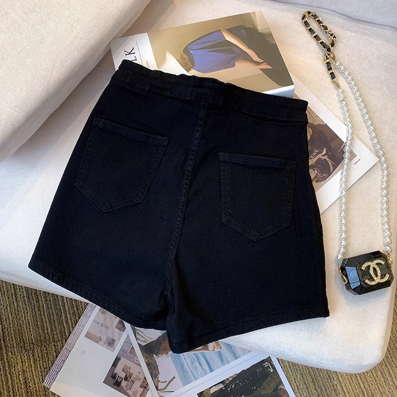 Celana hotpants wanita dewasa stretch jeans celana pendek korea highwaist shorts pants terbaru 2023