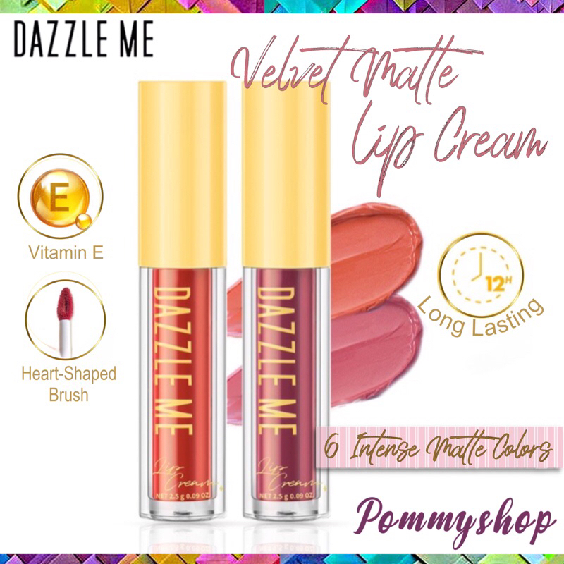 Dazzle Me Velvet Matte Lip Cream | Vitamin E | Waterproof | Pigmented | Lipstick Lipstick Lip Matte | Lip Tint