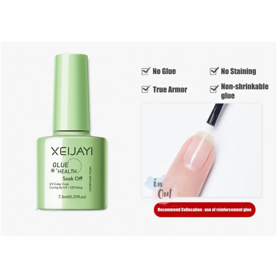 Top Coat Base Coat Reinforce Gel Matte Primer cat kuku 7.3ml kutek kuku UV Nail Polish perawatan kuku KU006