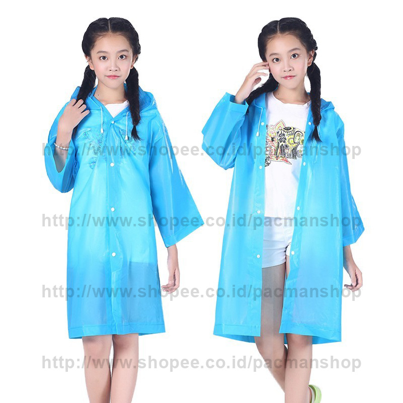 Jas Hujan Anak - Kids Rain Coat - Jas Hujan Anak Perempuan - Jas Hujan Anak Laki Laki - Mantel Hujan Anak