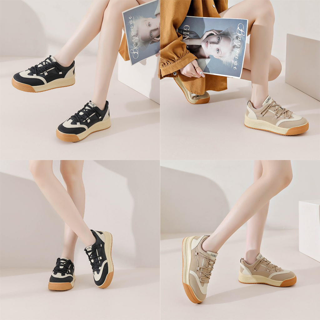 FREE KOTAK SEPATU!!! SALE!!! SEPATU WANITA SNEAKERS CANVAS FASHION KOREAN IMPORT PREMIUM - 8802