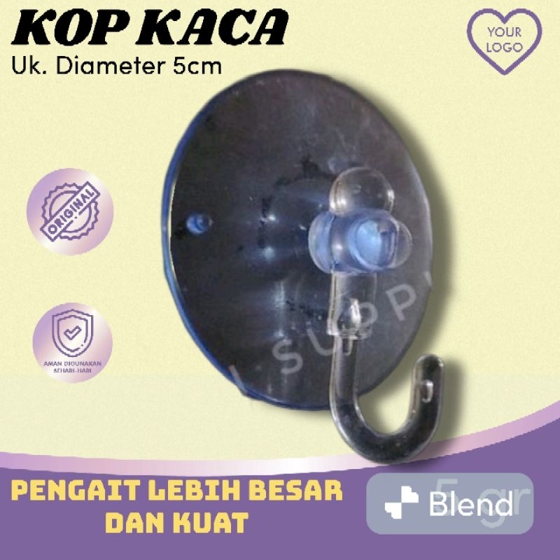 Tempelan kaca / gantungan kaca / kop kaca / cantolan kaca / tempelan handuk