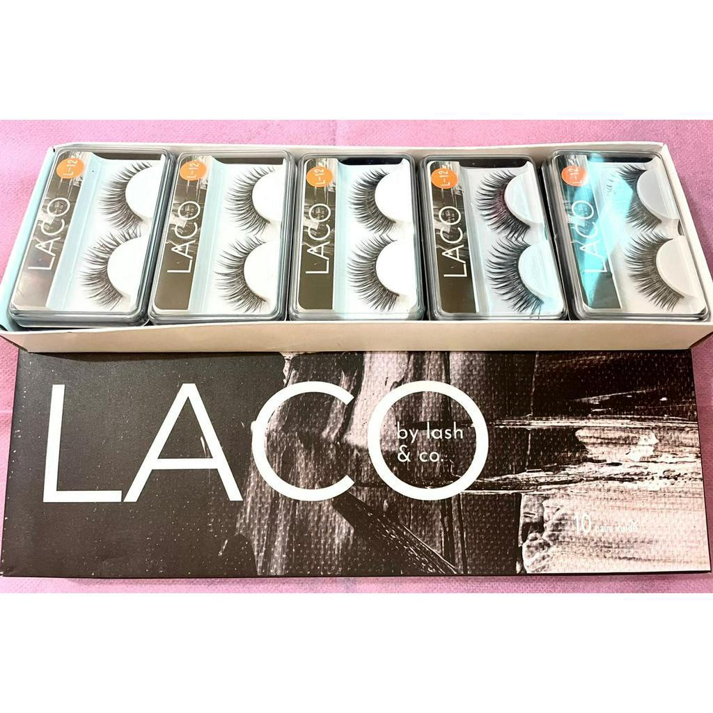 Bulu Mata Palsu LACO / Bulmat Fake Eyelash Extension Look Natural Kecantikan Set Sepasang Bulumata / Bounjour Kylie / TS-123