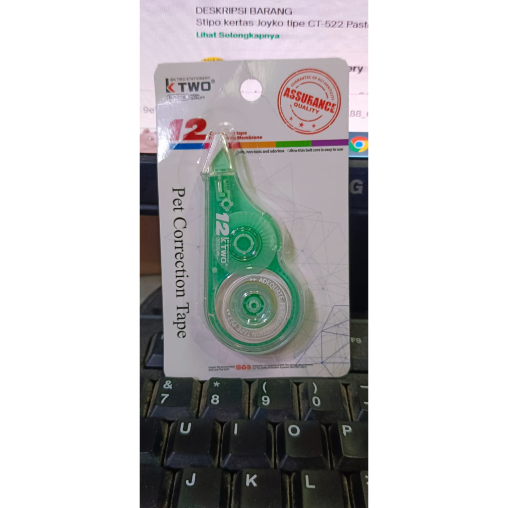 

STIPO KERTAS / TIP-EX / CORRECTION TAPE 12 K-TWO STATIONERY MURAH