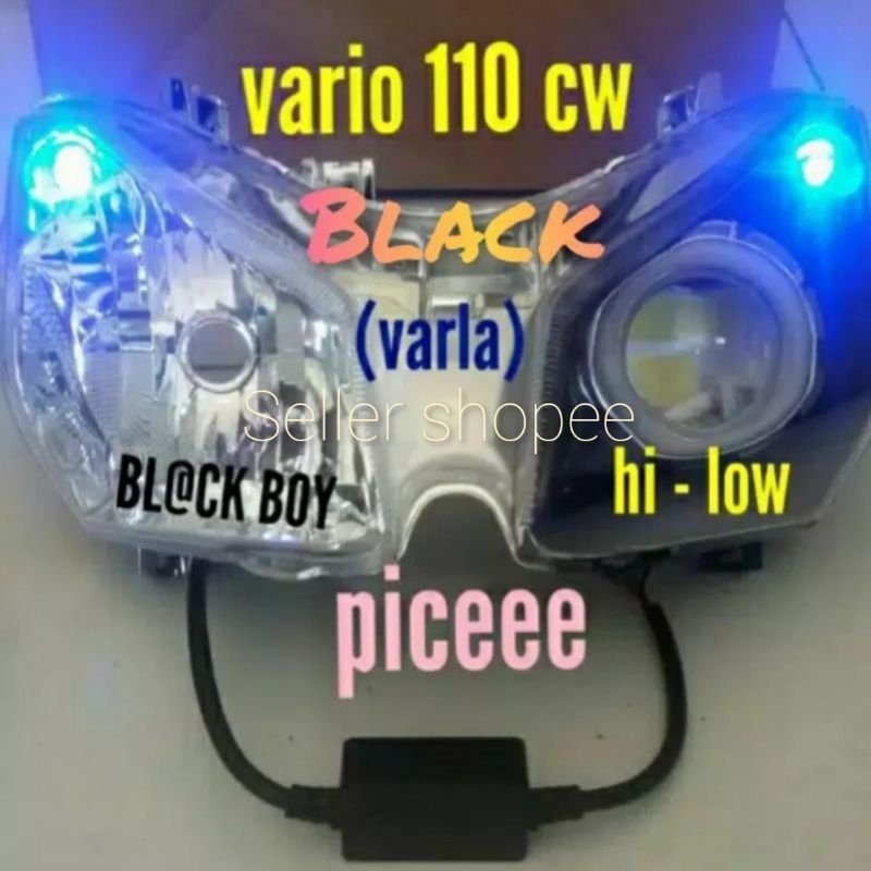 Reflektor custom vario 110 cw /headlamp lampu vario lama 110 cw