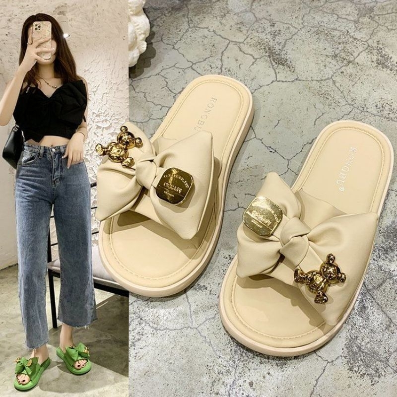 [COZY] Olivia Slip Sandal Korea Fashion Wanita Import