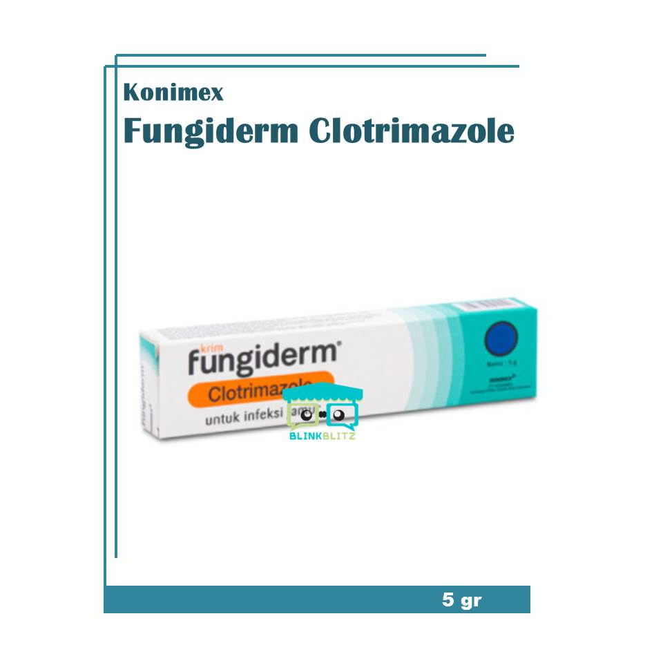 Fungiderm Krim 5 gr Anti Infeksi Jamur Clotrimazole Cream Salep