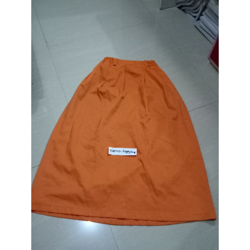 rok seragam SD (bekas) warna orange oranye