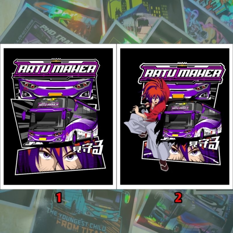 

(free sticker)CETAK STICKER BUSMANIA 5 PCS SJM TRANS RATU MAHER HOLOGRAM TERMURAH