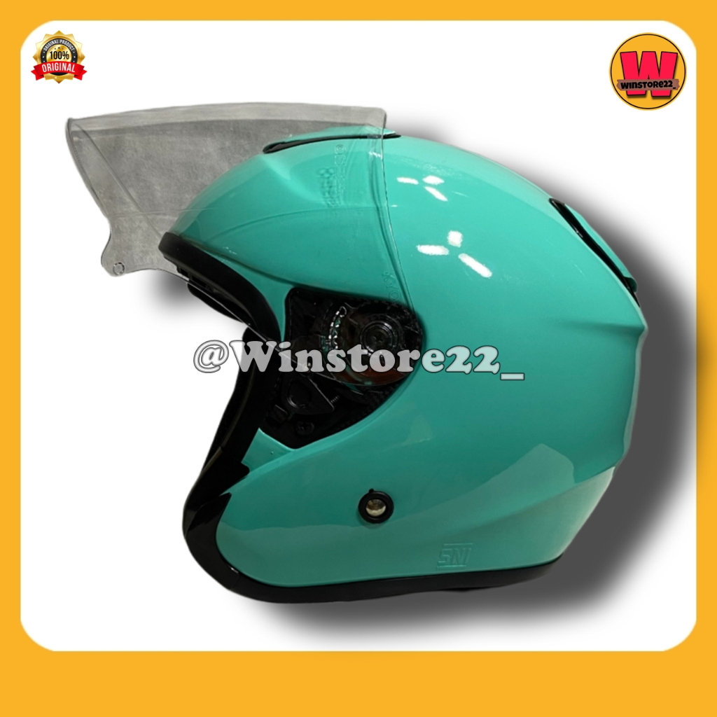 Helm Sepeda Motor Half Face Priest Kyoto Solid Whitte Black Pink Gorilla Glossy & Doff Paket Ganteng