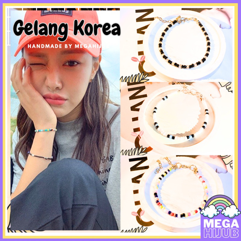 Gelang tangan manik manik korea / gelang beads KPOP / gelang manik Kpop murah