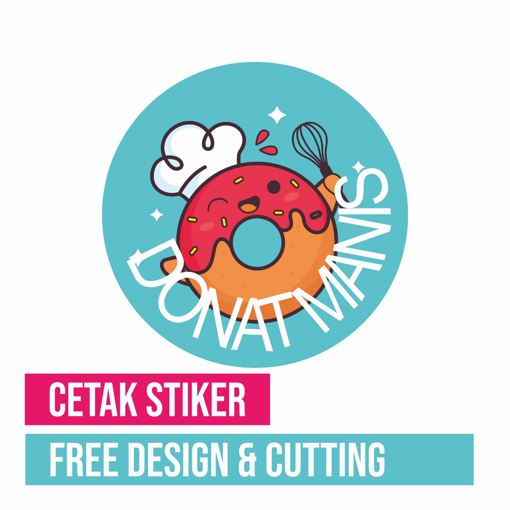 

cetak stiker label anti luntur free design