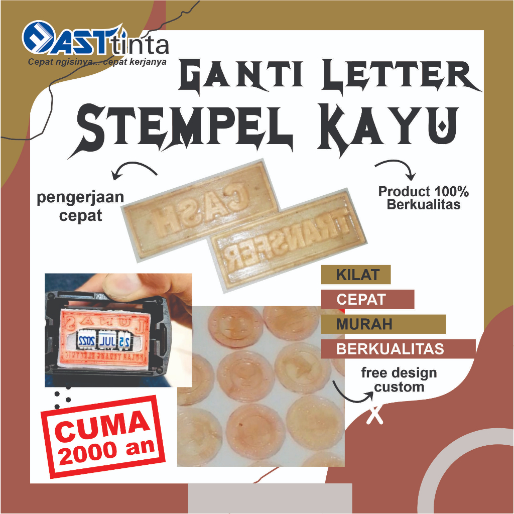 

Karet Runaflek Custom I Stempel Kayu I Stempel Shiny I Stempel Trodat I Stempel Akrilik